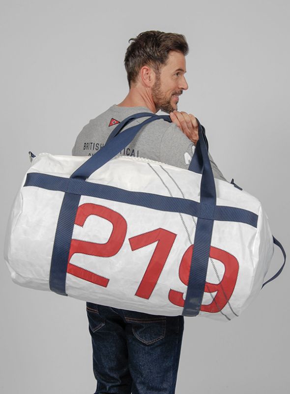 Large Rudder Barrel Bag - White