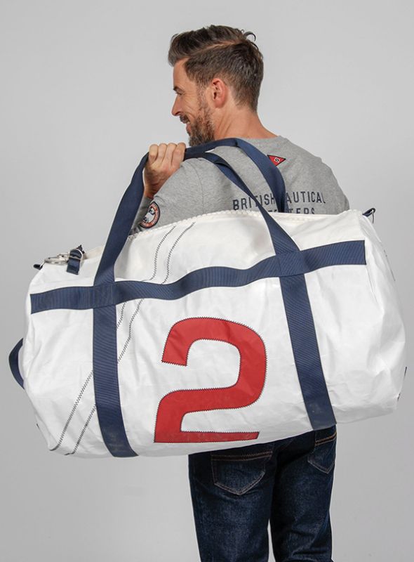 Large Rudder Barrel Bag - White