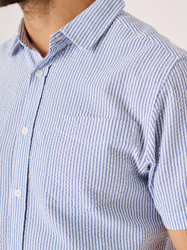 Dustin Short Sleeved Striped Shirt