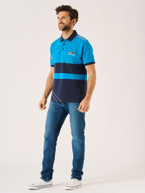 Malpern X-Series Navy and Blue Polo Shirt 