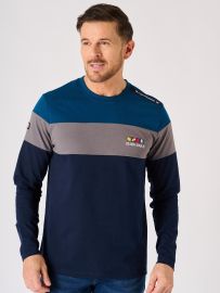 Navy and Grey X-Series Long Sleeved T-Shirt - Menzies