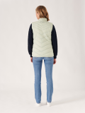 green gilet, light green, seafoam, padded, puffer, uld