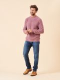 dusty pink, pink, knit, jumper, sweater, sweatshirt, pull over, ribbed, mens, autumn, winter