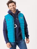 gilet, padded, teal, navy, layer, bodywarmer, outerwear, sporty, sport, x-series