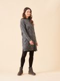 ladies dress, ladies knitted dress, grey dress, knitwear, ladies dress, womens dress, womens knitted dress