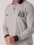 Parson X-Series Long Sleeve Polo - Grey Marl | Quba & Co T-Shirts and Polos