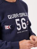 navy, sweatshirt, crew neck, jumper, pull over, x-series, sport, graphic, contrast