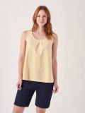 Zelda MELON ORANGE Tie Back Vest Top | Quba & Co